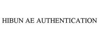 HIBUN AE AUTHENTICATION trademark