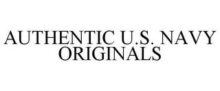 AUTHENTIC U.S. NAVY ORIGINALS trademark