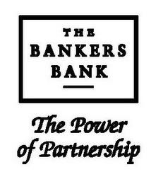 THE BANKERS BANK THE POWER OF PARTNERSHIP trademark