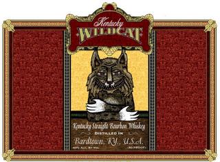 KENTUCKY WILDCAT KENTUCKY STRAIGHT BOURBON WHISKEY DISTILLED IN BARDTOWN, KY., U.S.A. trademark