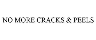 NO MORE CRACKS & PEELS trademark