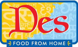 DES FOOD FROM HOME trademark