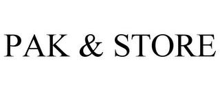 PAK & STORE trademark