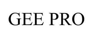 GEE PRO trademark