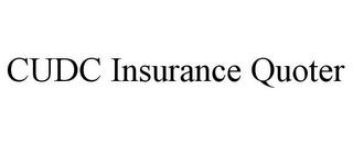 CUDC INSURANCE QUOTER trademark