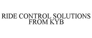 RIDE CONTROL SOLUTIONS FROM KYB trademark