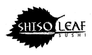 SHISO LEAF SUSHI trademark