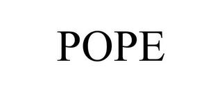 POPE trademark