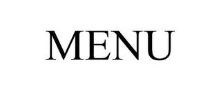 MENU trademark