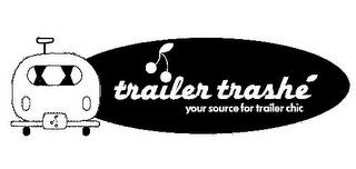 TRAILER TRASHÉ YOUR SOURCE FOR TRAILER CHIC trademark