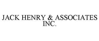 JACK HENRY & ASSOCIATES INC. trademark