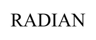 RADIAN trademark