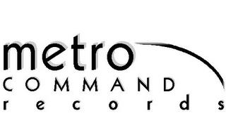 METRO COMMAND RECORDS trademark