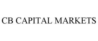 CB CAPITAL MARKETS trademark