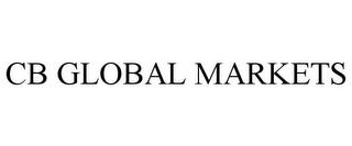 CB GLOBAL MARKETS trademark