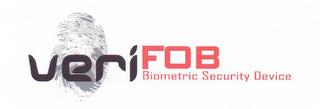 VERIFOB BIOMETRIC SECURITY DEVICE trademark