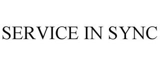 SERVICE IN SYNC trademark