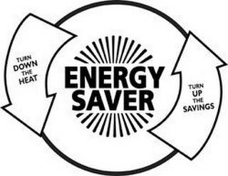 ENERGY SAVER TURN DOWN THE HEAT TURN UP THE SAVINGS trademark