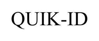 QUIK-ID trademark