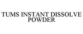 TUMS INSTANT DISSOLVE POWDER trademark