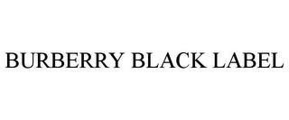 BURBERRY BLACK LABEL trademark