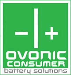 OVONIC CONSUMER BATTERY SOLUTIONS - + trademark