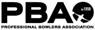 PBA EST 1958 PROFESSIONAL BOWLERS ASSOCIATION trademark