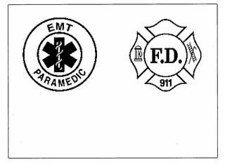 EMT PARAMEDIC FD 911 trademark