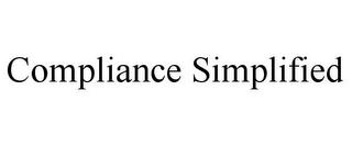 COMPLIANCE SIMPLIFIED trademark