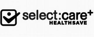 SELECT:CARE+ HEALTHSAVE trademark