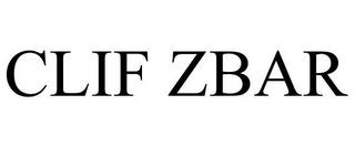 CLIF ZBAR trademark