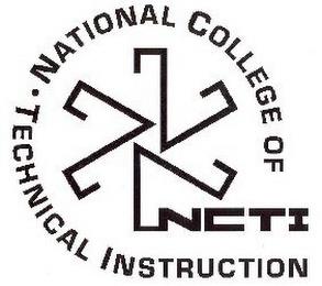 NCTI NATIONAL COLLEGE OF TECHNICAL INSTRUCTION trademark