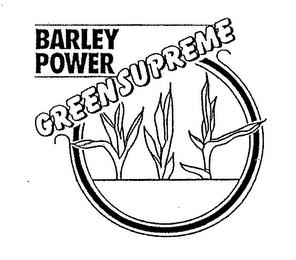 BARLEY POWER GREENSUPREME trademark