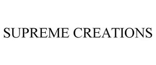 SUPREME CREATIONS trademark