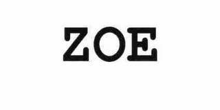 ZOE trademark