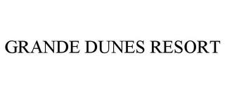 GRANDE DUNES RESORT trademark