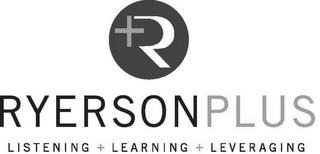 R+ RYERSONPLUS LISTENING + LEARNING + LEVERAGING trademark