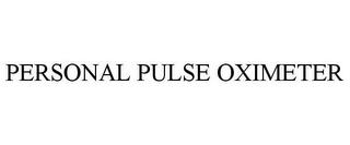 PERSONAL PULSE OXIMETER trademark