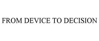 FROM DEVICE TO DECISION trademark