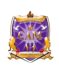 CAM SEAL OF THE BISHOP C. ANTHONY MUSE MINISTRIES ARK OF SAFETY CHRISTION CHURCH BISHOP C. ANTHONY MUSE PRESIDING PRELATE EST. 1999 trademark