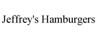 JEFFREY'S HAMBURGERS trademark