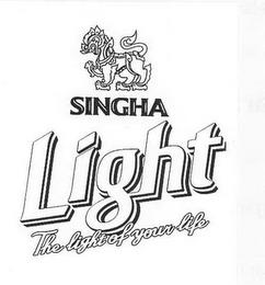 SINGHA LIGHT THE LIGHT OF YOUR LIFE trademark