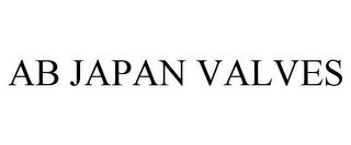 AB JAPAN VALVES trademark