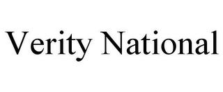 VERITY NATIONAL trademark