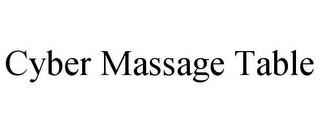 CYBER MASSAGE TABLE trademark