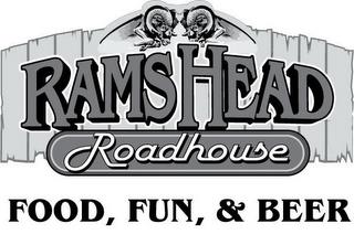 RAMS HEAD ROADHOUSE FOOD, FUN, & BEER trademark