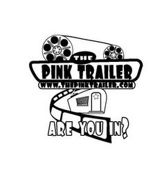 THE PINK TRAILER WWW.THEPINKTRAILER.COM ARE YOU IN? trademark