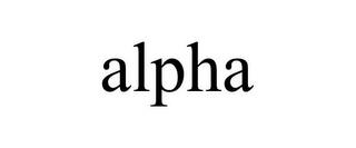 ALPHA trademark