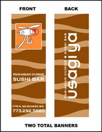 PAN-ASIAN CUISINE SUSHI BAR 1178 N. MILWAUKEE AVE. 773.292.5885 USAGI YA PAN-ASIAN CUISINE SUSHI BAR trademark