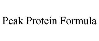 PEAK PROTEIN FORMULA trademark